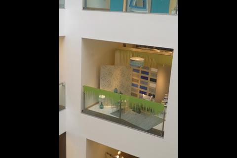 John Lewis’s colour in your spring theme brings greens and blues from windows to cash desks